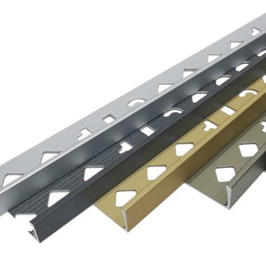 China Good Quality Modern Tile Accessories Hot Selling Tile Trims Aluminum Tile Wall Closing Strips for sale