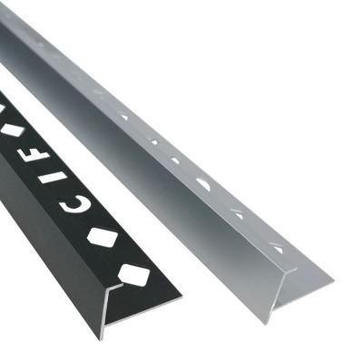 China Modern Factory Supply Aluminum Tile Edge Trims Uneven Flooring Transition Line for sale