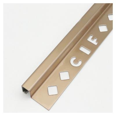 China Modern Unique Design Hot Selling Popular Product Stainless Steel Tile Corner Trim Profile for sale