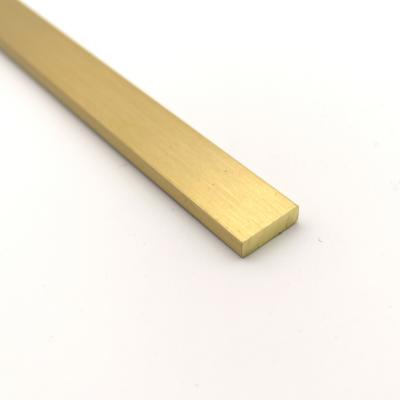 China CAIFIND Modern Square Brass Terrazzo Flooring Transition Strip 5X8mm Tile Trim for sale