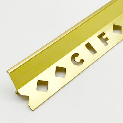 China Modern Hot Selling Modern High Quality Brass Golden Outer Trim Corner Profile Corner Profile Decorative Line for sale