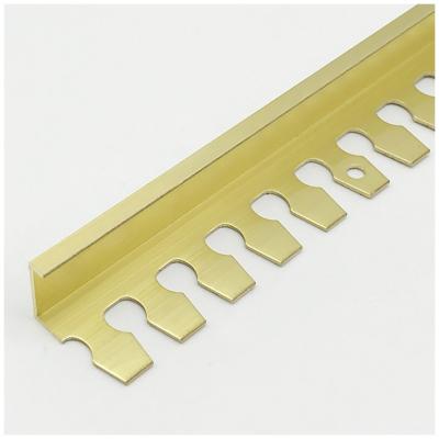 China Modern high quality durable using popular product various shape edge corner brassl tile trim for sale