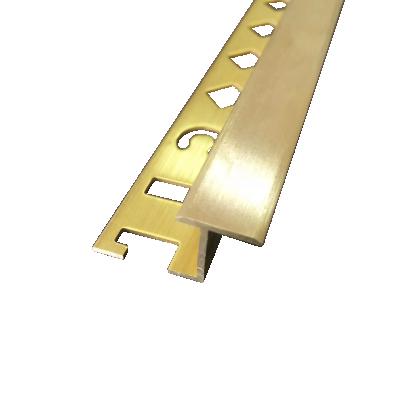 China Modern factory in stock 94 T shape high quality brass floor transition strips for sale