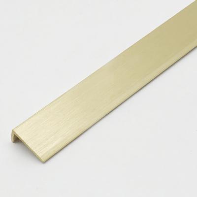 China Modern Durable Using Popular Product L Brass Corner Trim Low Price Brass Tile Edge Trim for sale