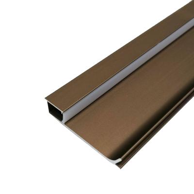 China Factory supply good quality modern aluminum profile for flooring led light skirting board for sale