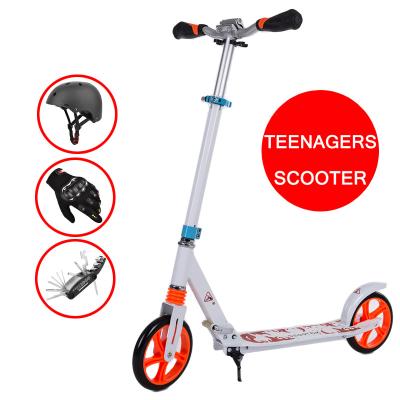 China Customizable PU Cheap Non-Electric Wheel Child Scooter Foldable Scooter For 8+ for sale