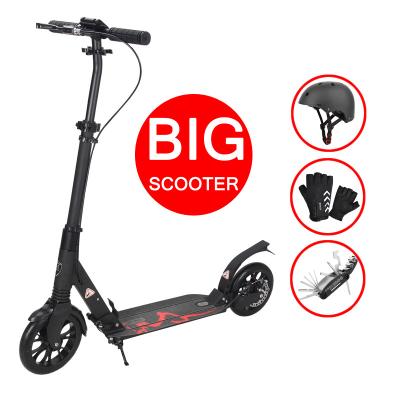 China Unisex can be boarded fast delivery children's disc brake two-wheeler double shock scooter can quickly fold city adult or kids scooter for sale