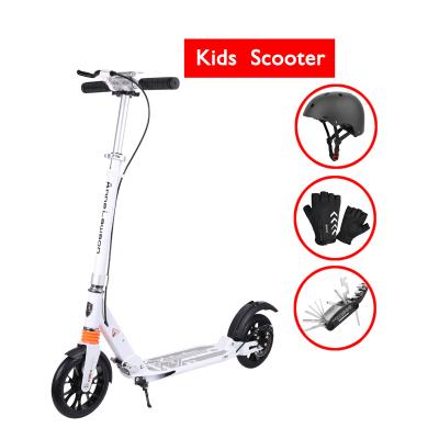 China Customizable Child Most Popular Shock Scooter 2 Wheels Double Disc Brake Fast Folding Scooter for sale