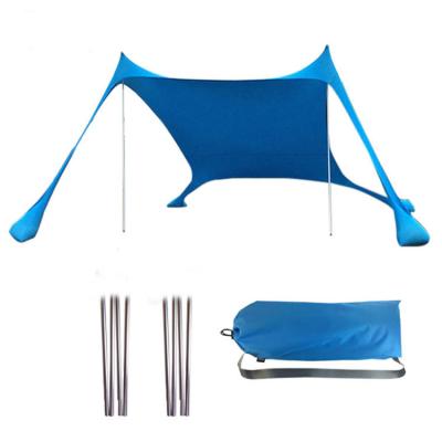 China Extended Type Best 3 4 Person Sun Shelter Beach Tent Waterproof Outdoor Sun Umbreala Beach Tents For Camping for sale