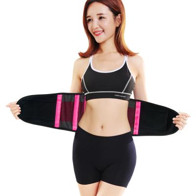 China Adult Amazon Color Waist Pad Mesh Abdomen Support Belt Breathable Sports Fitness Support Belt for sale