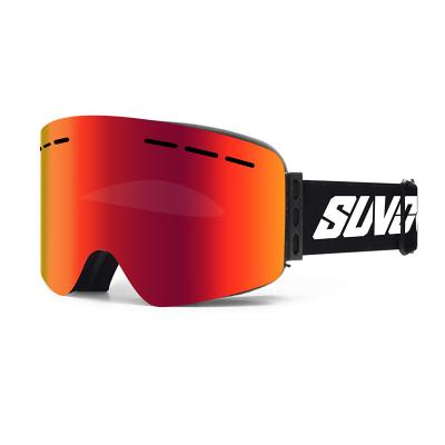 China 2021 Hot Sale Adult Ski Sport Glass Magnetic Anti-fog Goggles Safety Skiing Adult Ski Goggle Glasses Sports Goggle Snow for sale