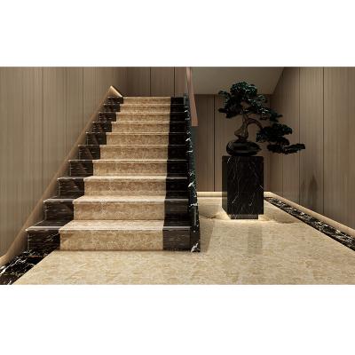 China Modern Light Yellow Marble Look Porcelain Step Nose Tiles For Farmhouse Apartment Philippines for sale