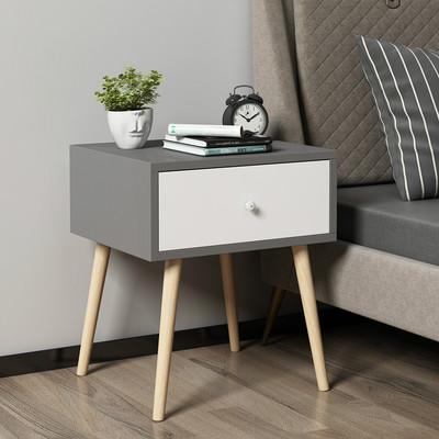 China (Size)Adjustable Modern Luxury Style Night Stand Bedroom Furniture Beside Table Wooden Nightstands for sale