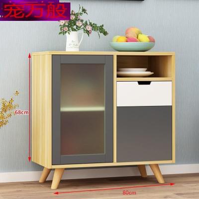 China American Style Adjustable Particle Board Dining Room Shelf Kitchen Free Standing Wooden Sideboard Cabinet for sale