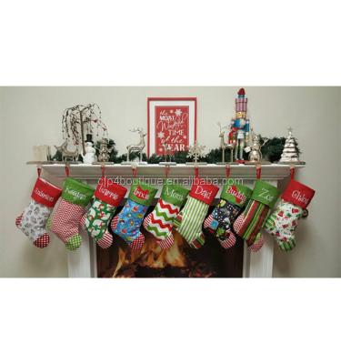 China Christamas Decoration CFP G416 Embroidered Christmas Stocking for sale