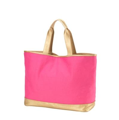 China Eco-friendly CFP B303 Leather Vegan Balance Boat Beach Tote Bag for sale