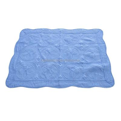 China Compressed PCP T00010 Personalized Monogrammed Monogrammed Boys Baby Comforter Baby Boy Comforter Blanket Monogrammed Baptism Comforter for sale