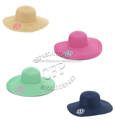 China breathable & New CFP A036 Beach Wide Brim Paper Hat Waterproof Stocked Soft Hat for sale