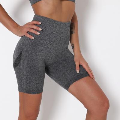 China Factory New Arrival Breathable Female Plus Size Mesh Yoga Gym Ladies Short Gaiters Leggings Short Seamless Sport Size for sale