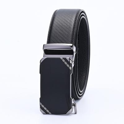 China Manufacturer Simple Customized Handmade Men's Automatic Buckle Luxury Classic Atmospheric Leather Belt for sale