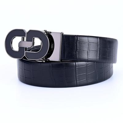 China Simple Promotional Custom Design Handmade Real Cowhide Belt Luxury Mens Birthday Gift Mens Belt for sale