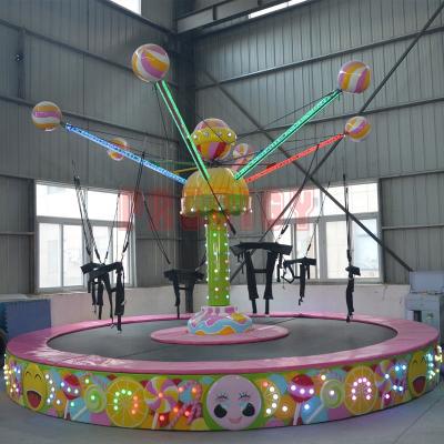 China 6 Seats Park Amusement Trampoline Towers And Super Cheap Spinning Jumping Games Victory Gifts For Sale for sale