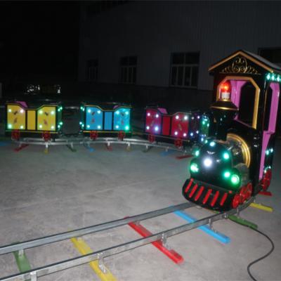 China Glass+steel fiber amusement park amusement train rides kids train rides electric track train tourist rides for sale