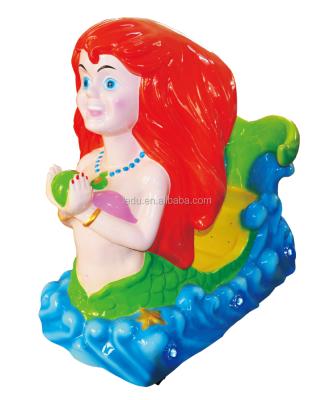 China High quality fiberglass and steel factory direct manufacture china hot sale coin operated mermaid children rocking ride for sale