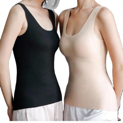 China New Fashion Casual QUICK DRY Sleeveless Crew Neck Slim Body Shapewear Tank Tops Women Invest for sale