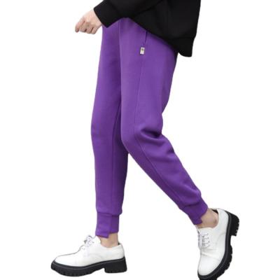 China New Design Anti-Wrinkle Leisure Sports Women Straight Plain Ankle-Length Pants Jogger Sweatpants for sale