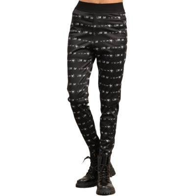 China 2022 Anti-Wrinkle Fashion Casual Comfortable Mid Waist Staight Print Elastic Women Sweat Pantsomen 2022 for sale