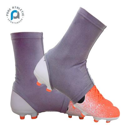 China American Football Cuff Breathable Solid PURE Sublimation Add Your Logo Custom Gray Cleat Cover for sale