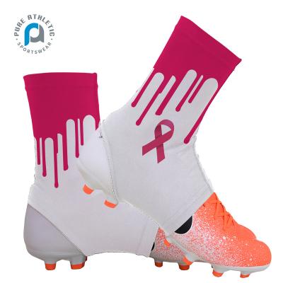 China Customized Design Pure Antibacterial Pink Plain Solid White Cleat Covers Arm Warmers Shoe Covers for sale