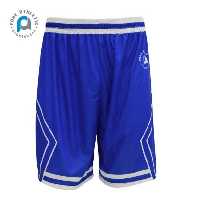 China Cheap Antibacterial Pure Sublimation Antibacterial Mesh Basketball Shorts OEM Custom Made for sale