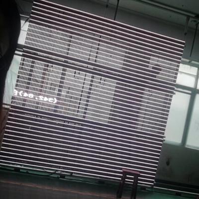 China Outdoor Advertising Curtain Transparent Flexible Oled Glass Mesh Screen Led Display Panel for sale