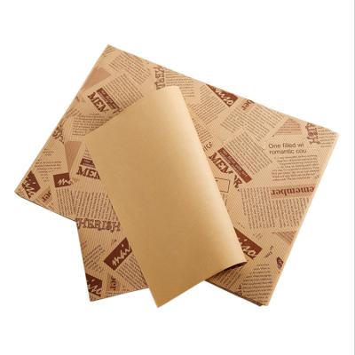 China Waterproof Storage Oil Proof PE Coated Hamburger Paper Food Paper Wrapping Papers for sale