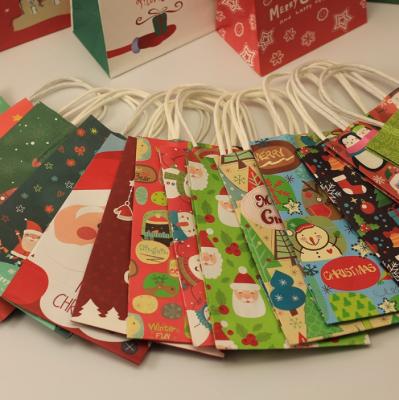 China Christmas Sack Christmas Gift Wrapping Paper Bag Shopping Bag For Christmas for sale