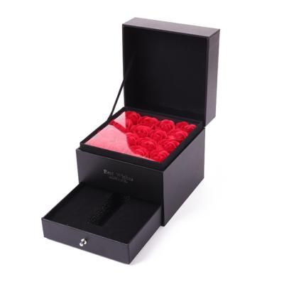 China High Grade Recycled Materials Jewelry Box Drawer Tilting Cosmetic Packaging Gift Box for sale