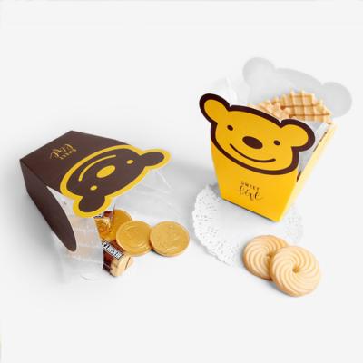 China Cute Cartoon Folding Box Candy Chocolate Cookie Packaging Boxes for sale