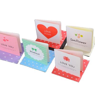 China Latest Food Packaging Customized Printed Handwritten Blank Greeting Card for sale