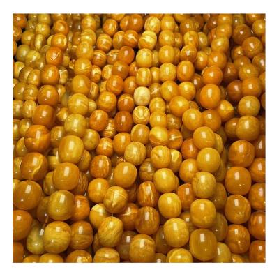 China High Quality Polishing Tiger Skin Pattern Olive Shaped Muslim Rosary Baltic Natural Jewelry Russia Amber Stone Making Old Amber for sale