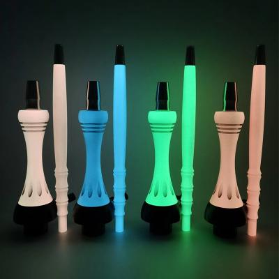 China LOMINT Premium Stainless Steel Glass Metal Hookah Set Luminous Light In The Dark Shisha Chicha OEM Custom Wholesale for sale