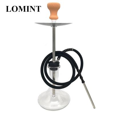 China LOMINT 60cm Metal Stainless Steel Hookah Set Aluminum Shisha Chicha Glass Base Include Narguile Nargile All Accessories LM821 Black for sale