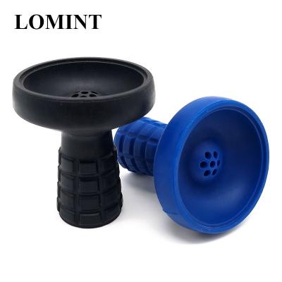 China LOMINT 7 Holes Silicone Hookah Rolls Shisha Accessories Purple Green Yellow Red Blue Black Wholesale LM-B114 OEM for sale