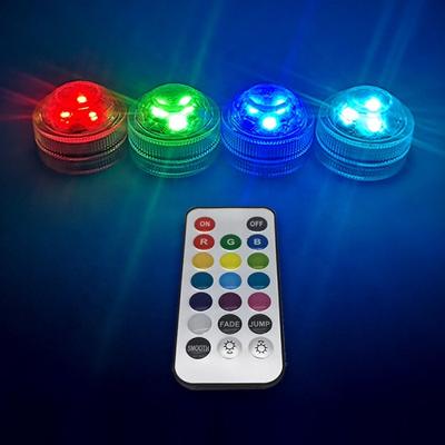 China LOMINT RGB Acrylic Waterproof Colorful Hookah LED Light Remote Control Including CR2025 CR2032 Batteries CR2032 Night Stage Shisha Lamp for sale