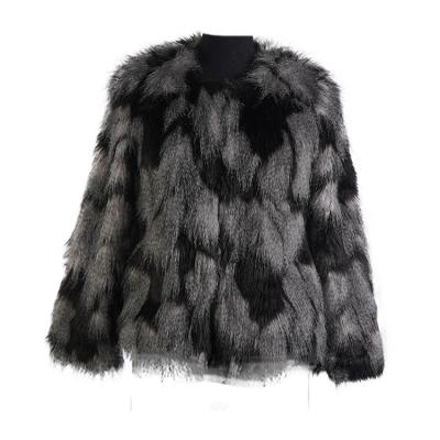 China Rider Black Women Hot Sale Fashion Leather Windproof Faux Fur Polyester Soft Winter Jacket for sale