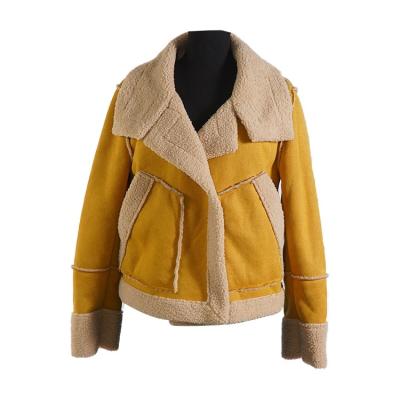 China High Quality Fashion Factory Comfortable Autumn Fur Suede Jackets For Women Windproof Outlet for sale