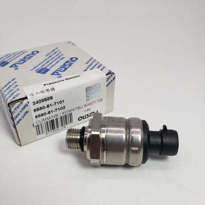 China 3408589 Pressure Sensor 6560-61-7101 6560-61-7102 For Cummins Komatsu SA6D170E for sale