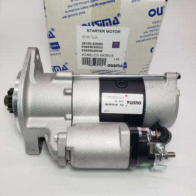 China 28100-E0080 Starter Motor 03655020023 03655020026 For Kobelco SK350-8 for sale