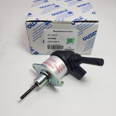 China Stop Solenoid Valve 387-9886 1G772-60012 For CAT 306E 307E 308E 906H2 for sale